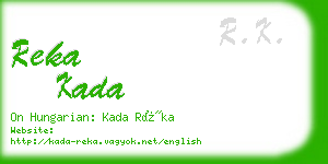 reka kada business card